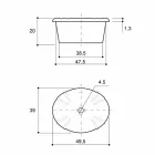 حوض غسيل غائر من البورسلين الكلاسيكي المصنوع يدويًا في إيطاليا، سانتياغو Viadurini
