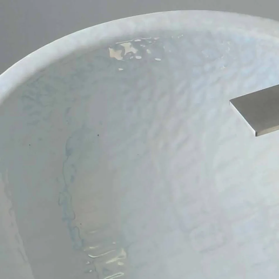 حوض غسيل من عرق اللؤلؤ بتصميم عصري مصنوع في إيطاليا لامع Viadurini