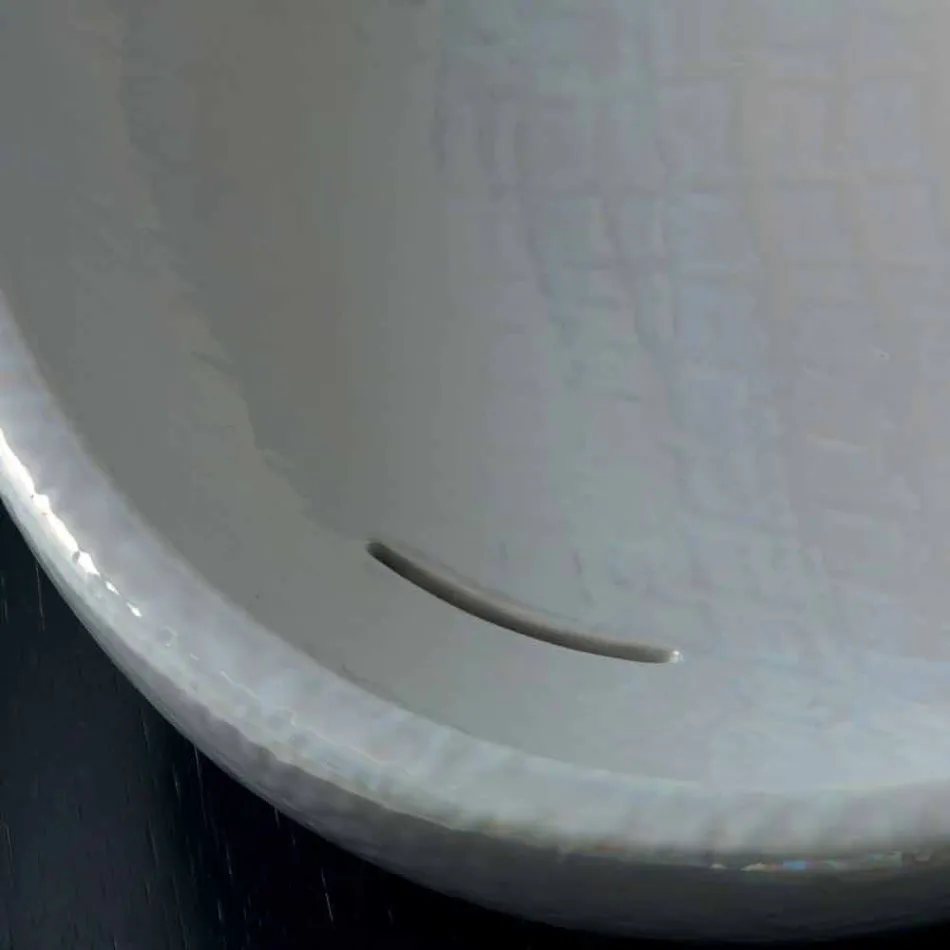 حوض غسيل من عرق اللؤلؤ بتصميم عصري مصنوع في إيطاليا لامع Viadurini