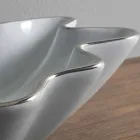 حوض غسيل حديث من السيراميك الأبيض مصنوع في إيطاليا رايان Viadurini