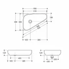 حوض غسيل حديث من السيراميك الذهبي مصنوع في إيطاليا صوفيا Viadurini
