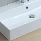 حوض بفتحة واحدة للدعم أو الجدار من سيراميك Coliviata Colivi Viadurini