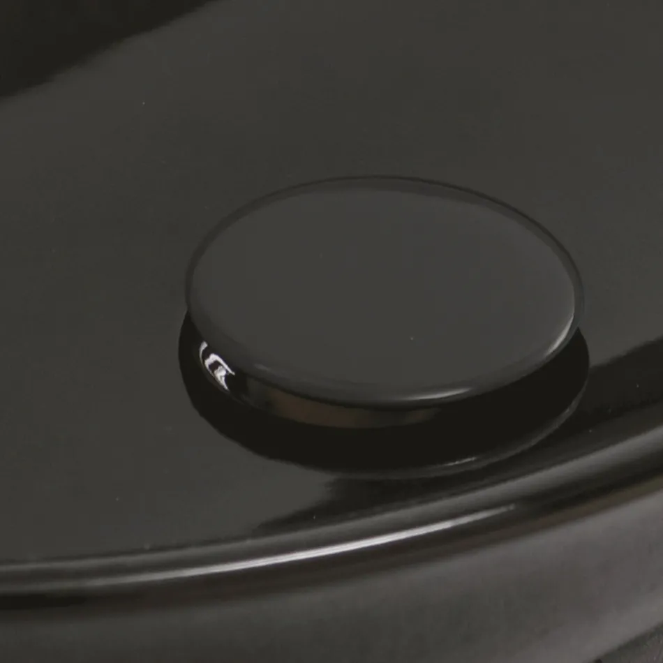 حوض غسيل بيضاوي الشكل من السيراميك الملون اللامع، صنع في إيطاليا - نيللي Viadurini