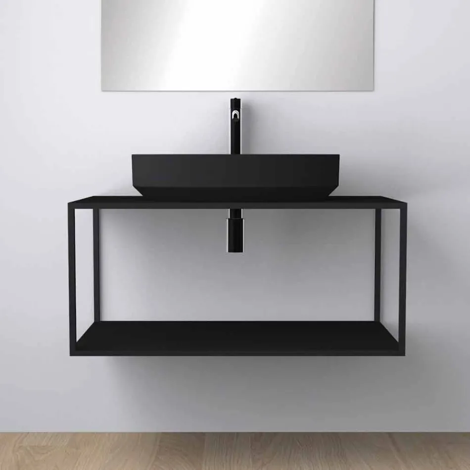 حوض غسيل بيضاوي الشكل من السيراميك مصنوع في إيطاليا، يوئيل Viadurini