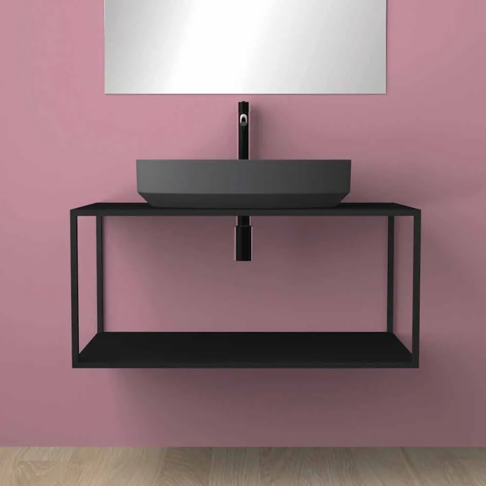 حوض غسيل بيضاوي الشكل من السيراميك مصنوع في إيطاليا، يوئيل Viadurini