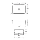 حوض غسيل مصنوع من السيراميك متوفر بألوان مختلفة صنع في إيطاليا - سلة Viadurini