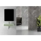 حوض غسيل مستطيل حديث أو معلق 60 × 30 سم من السيراميك - Act Viadurini