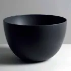 حوض غسيل دائري من السيراميك Star Round50 باللون الأبيض أو الملون Viadurini