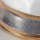 تصميم حوض غسيل شبه غائر مصنوع يدويًا من طين النار في إيطاليا، مانيلو Viadurini