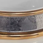 تصميم حوض غسيل شبه غائر مصنوع يدويًا من طين النار في إيطاليا، مانيلو Viadurini