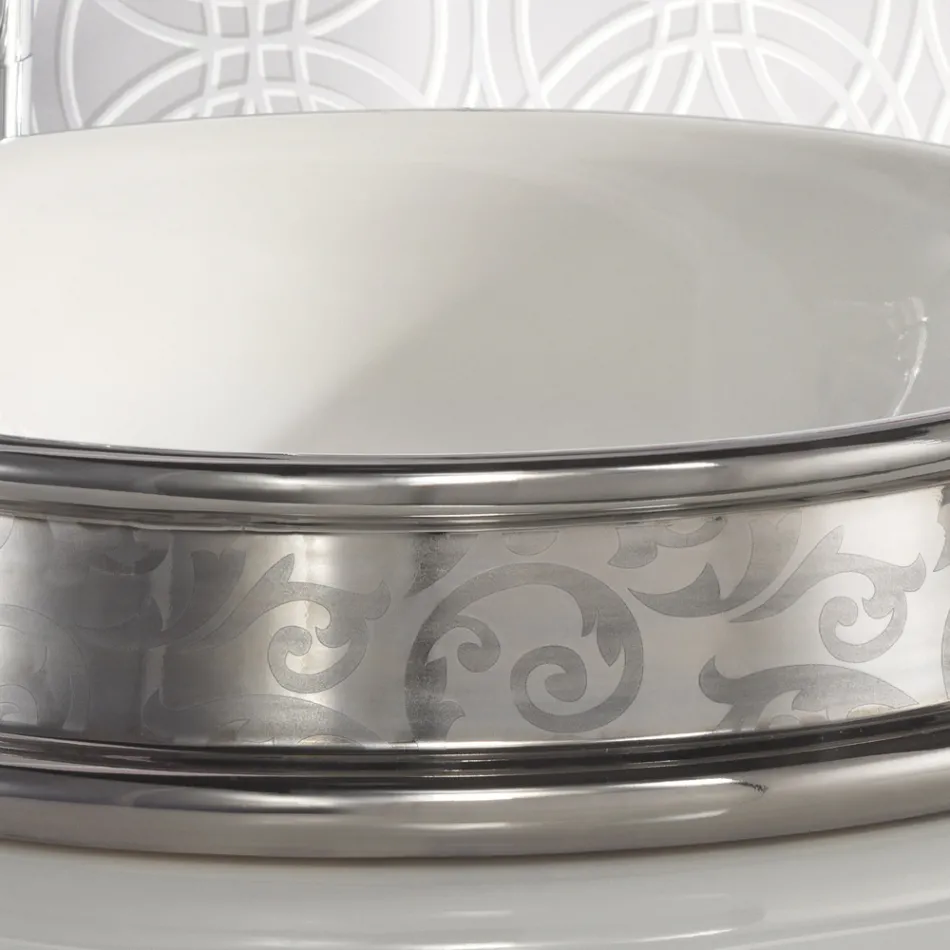 حوض غسيل نصف غائر بتشطيبات مختلفة من الطين الناري صنع في إيطاليا - إيراسمو Viadurini