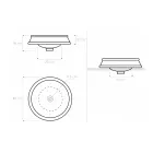 حوض غسيل نصف غائر بتشطيبات مختلفة من الطين الناري صنع في إيطاليا - إيراسمو Viadurini