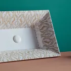 حوض غسيل نصف غائر من الطين الناري بتشطيبات مختلفة صنع في إيطاليا - ألتيما Viadurini