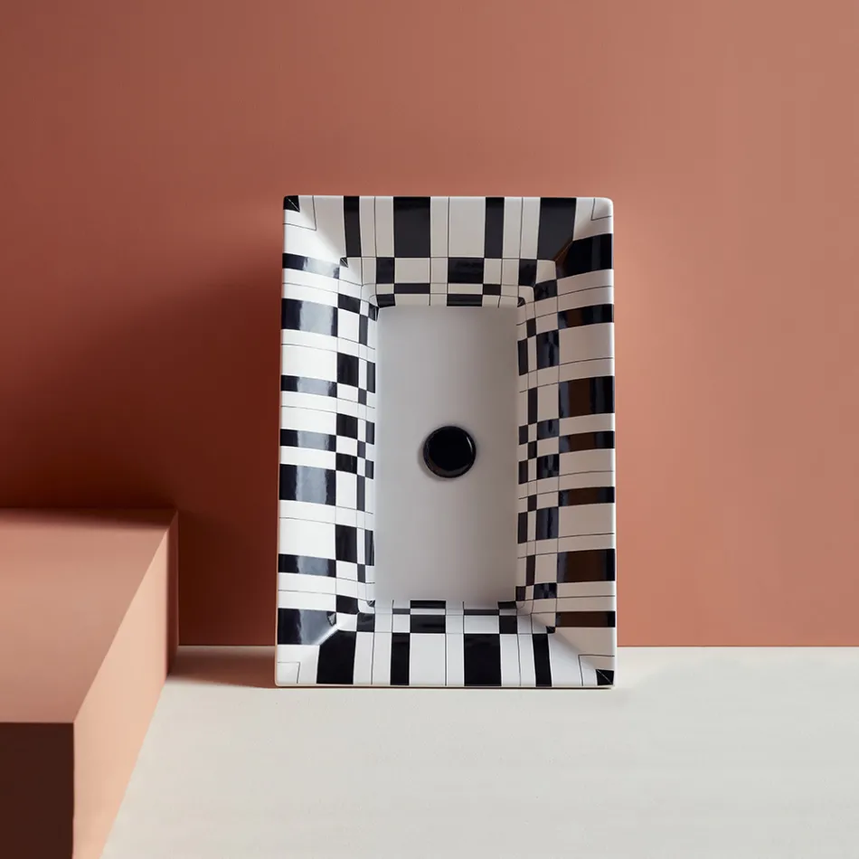 حوض غسيل نصف غائر من الطين الناري بتشطيبات مختلفة صنع في إيطاليا - ألتيما Viadurini