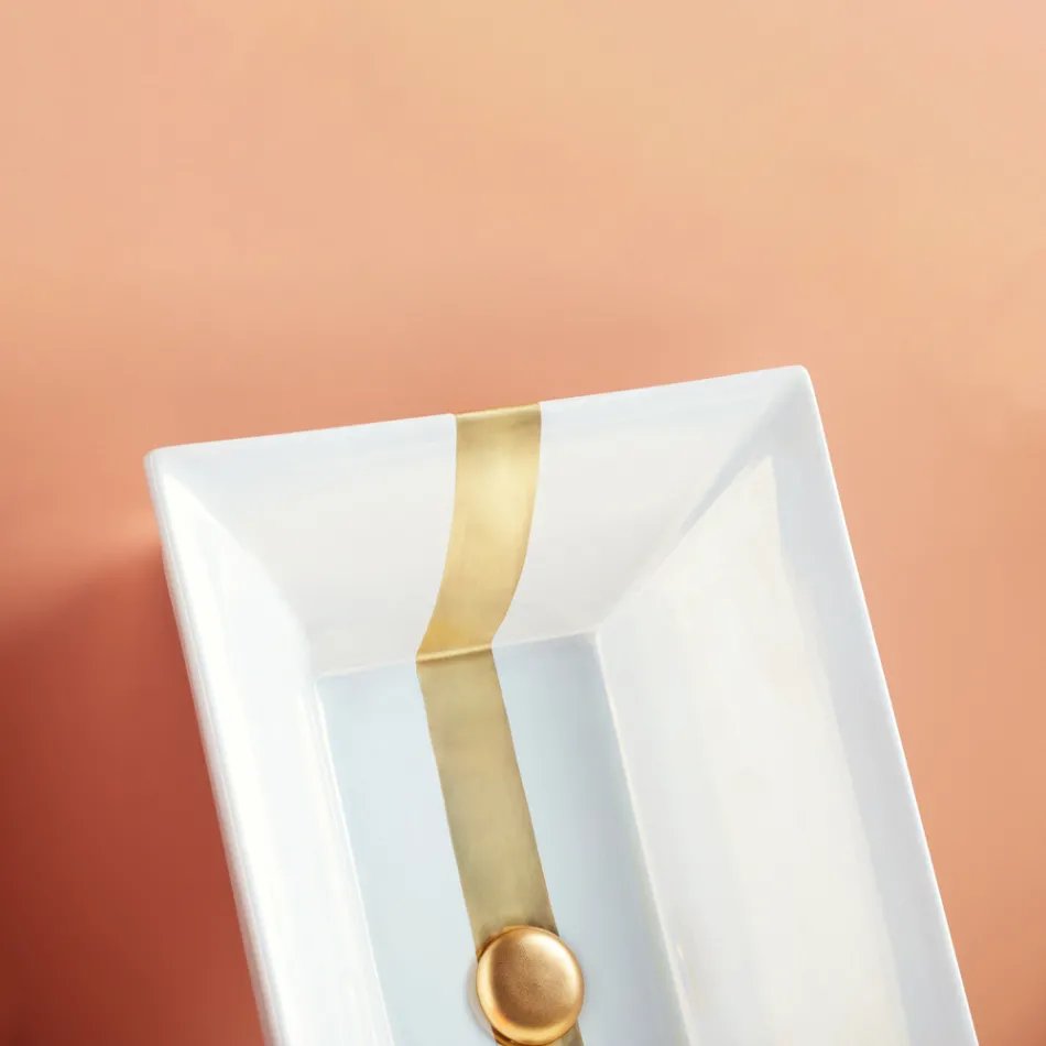 حوض غسيل نصف غائر من الطين الناري بتشطيبات مختلفة صنع في إيطاليا - ألتيما Viadurini