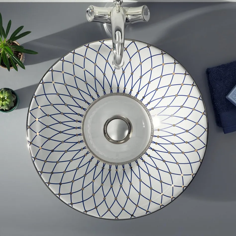 حوض غسيل نصف غائر من الطين الناري بتشطيبات مختلفة صنع في إيطاليا - كاباتوستا Viadurini