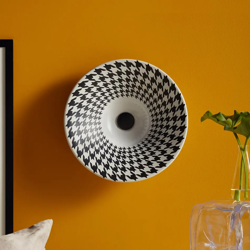 حوض غسيل نصف غائر من البورسلين الفرنسي عالي الجودة - Pausa Viadurini