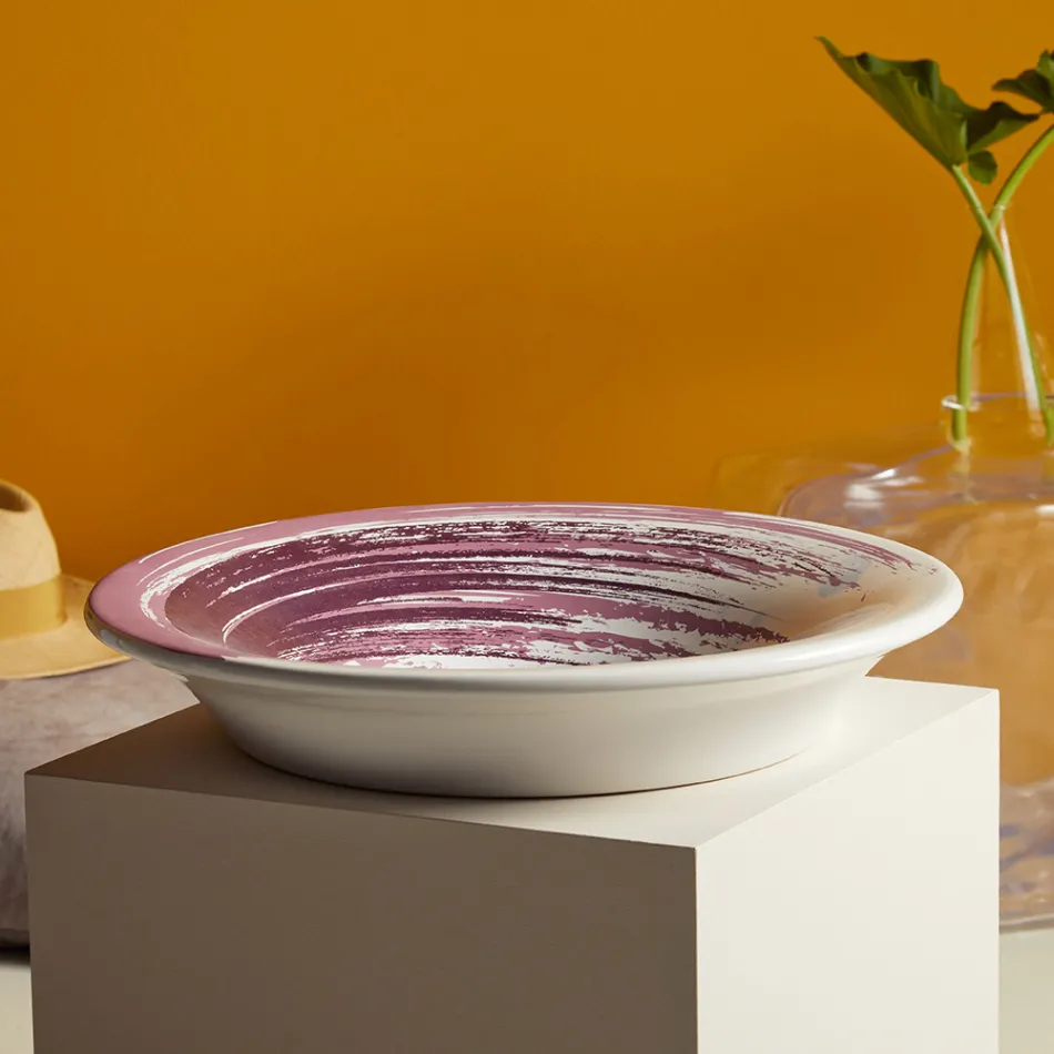 حوض غسيل نصف غائر من البورسلين الفرنسي عالي الجودة - Pausa Viadurini