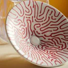 حوض غسيل نصف غائر من البورسلين الفرنسي عالي الجودة - Pausa Viadurini