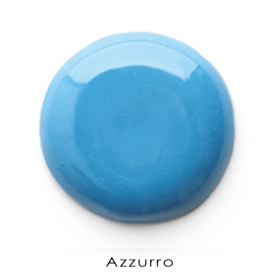 حوض غسيل زاوية معلق على الحائط باللون الأبيض والسيراميك الملون، مقاس 42 سم - أنجلينو Viadurini