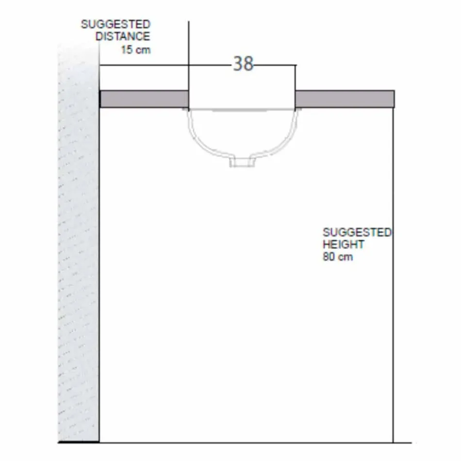 حوض غسيل باروكي تحت الطاولة مصنوع من الطين الناري والبلاتين، صنع في إيطاليا، إيجة Viadurini