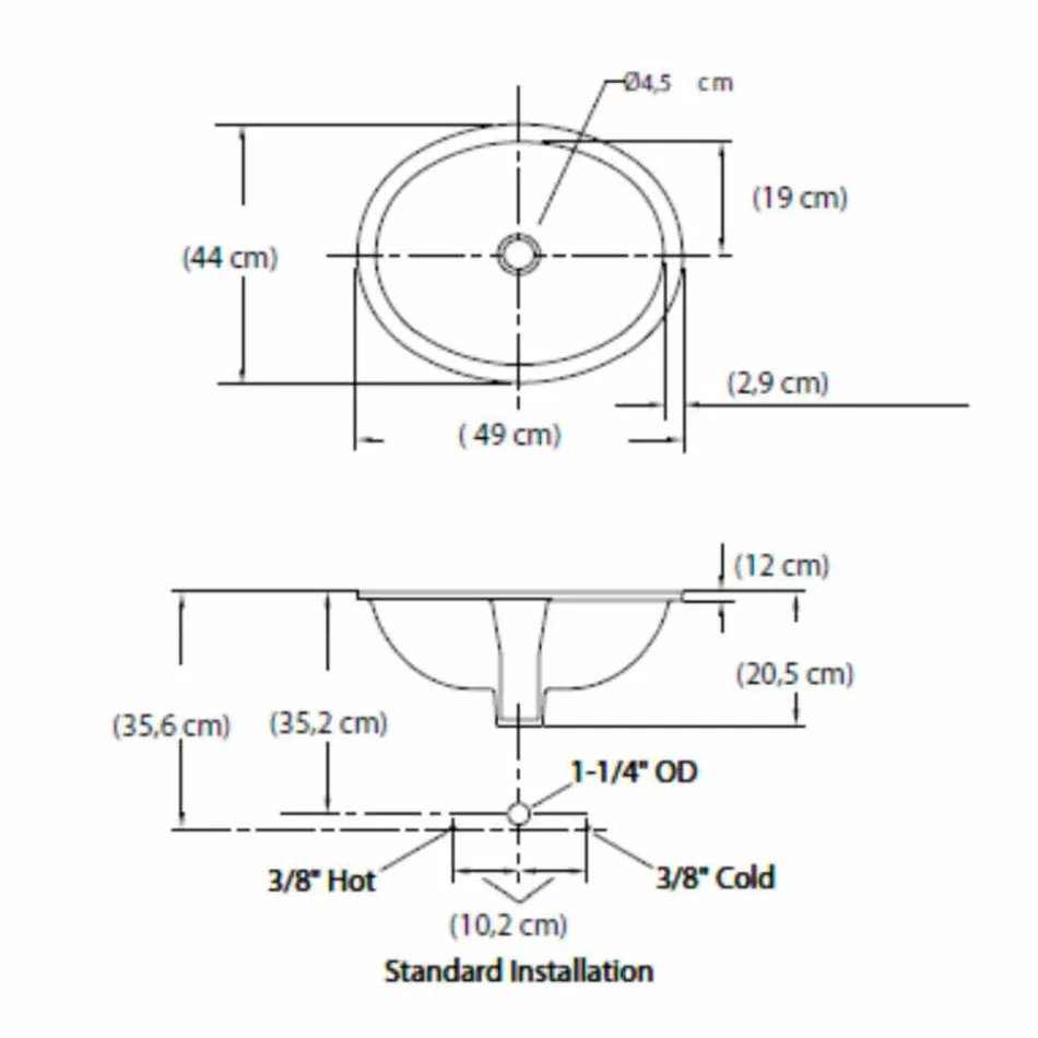 حوض غسيل تحت الأرض مصنوع من طين النار والذهب، مصنوع يدويًا في إيطاليا، منطقة إيجة Viadurini