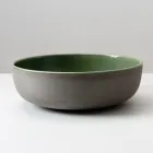 حوض غسيل يُوضع على سطح الطاولة، مصنوع من خشب راكو الداكن في إيطاليا - مانع للتسرب Viadurini