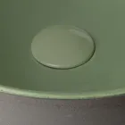 حوض غسيل يُوضع على سطح الطاولة، مصنوع من خشب راكو الداكن في إيطاليا - مانع للتسرب Viadurini