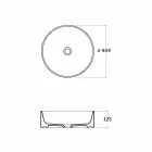 حوض غسيل دائري مقاس 40 سم باللون الأبيض أو سيراميك ليفي الملون Viadurini