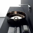 حوض غسيل دائري من السيراميك الملون يحمل أيقونة سيراميك أليس Viadurini