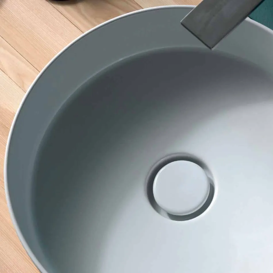 حوض غسيل سيراميك دائري من صن سيركل بقطر 40 سم Viadurini