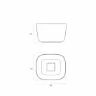 حوض غسيل قائم بذاته، مصنوع في إيطاليا، لاليو Viadurini