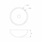 حوض غسيل دائري قائم بذاته مصنوع في إيطاليا، دوناس Viadurini