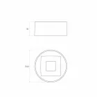 حوض غسيل دائري الشكل مصنوع في إيطاليا، فورينو Viadurini