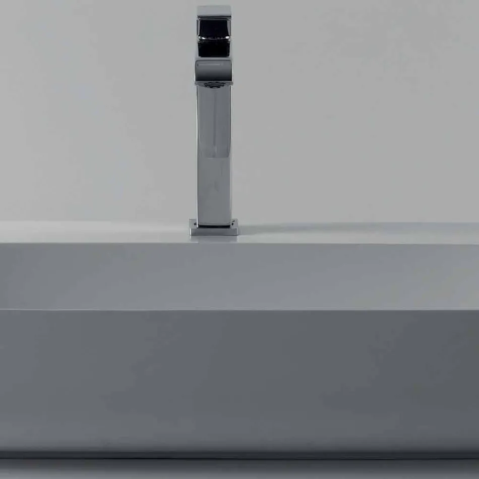 حوض سيراميك قائم بذاته أو معلق، طول 90 سم، صنع في إيطاليا، جايس Viadurini