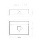 حوض غسيل بتصميم عصري مصنوع في إيطاليا، لافيس Viadurini