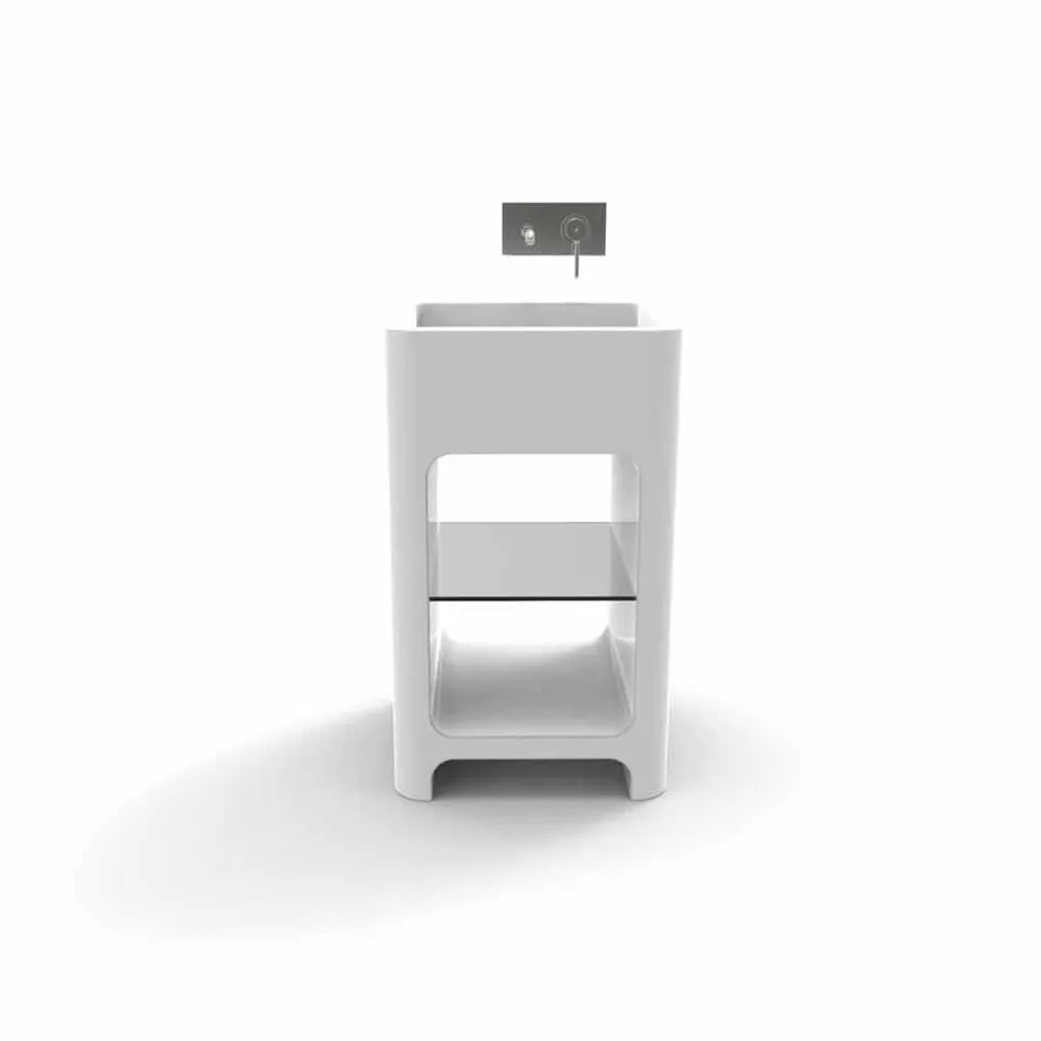 حوض غسيل حديث قائم بذاته، مصنوع في إيطاليا، توفينو Viadurini