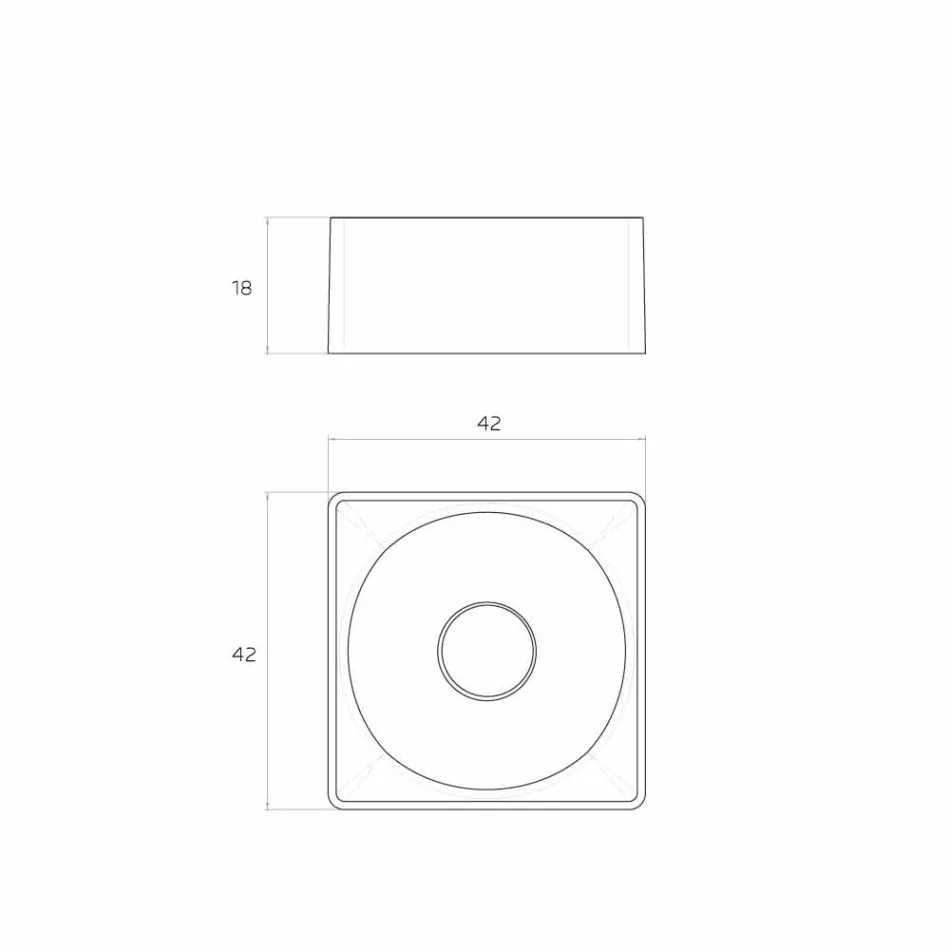 حوض غسيل حديث مصنوع في إيطاليا، فورينو Viadurini