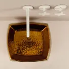 حوض غسيل مصمم من السيراميك البرونزي صنع في إيطاليا سيمون Viadurini