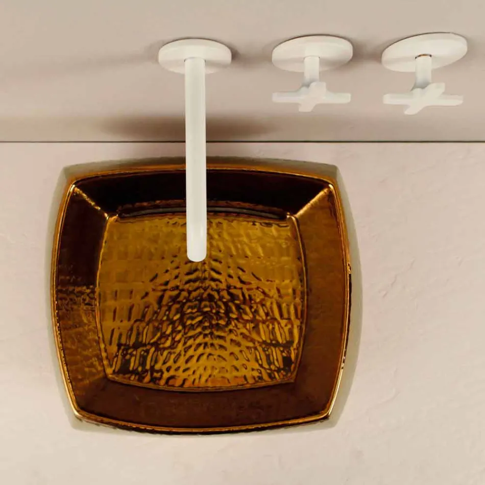 حوض غسيل مصمم من السيراميك البرونزي صنع في إيطاليا سيمون Viadurini