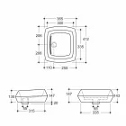 حوض غسيل مصمم من السيراميك البرونزي صنع في إيطاليا سيمون Viadurini