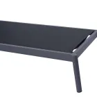 كرسي استلقاء للتشمس خارجي من الألومنيوم مقاس 205×76 سم مع وسادة - تيسارا Viadurini