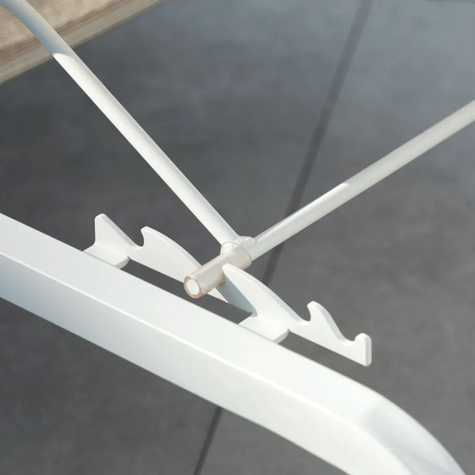 سرير حديقة قابل للتكديس، صنع في إيطاليا، قطعتين - أبردين Viadurini