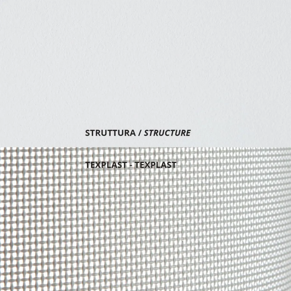 سرير حديقة قابل للتكديس مصنوع من الفولاذ في إيطاليا، قطعتان - أروين Viadurini