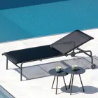 سرير حديقة قابل للتكديس مصنوع من الفولاذ في إيطاليا، قطعتان - أروين Viadurini