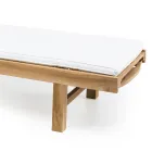 سرير شمسي للحديقة من خشب الساج الطبيعي - يجدراسيل Viadurini