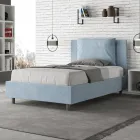 لوح رأس سرير مقاس 120×200 سم مع وسائد من الألياف الدقيقة، صنع في إيطاليا - أولمبيكس Viadurini