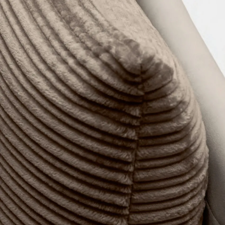 سرير مزدوج 160×190 مع وسادتين ناعمتين في لوح الرأس - ترامونتي Viadurini