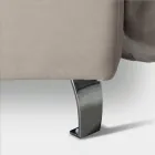 سرير مزدوج 160×190 مع وسادتين ناعمتين في لوح الرأس - ترامونتي Viadurini