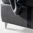 سرير مزدوج ١٦٠×١٩٠ مع خطين عموديين ومتوازيين بلونين - باولو Viadurini